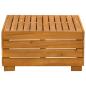 Preview: Garten-Beistelltisch Massivholz Akazie Braun 60 x 60 x 30 cm