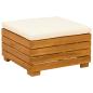 Preview: Garten-Lounge-Set mit Kissen 2 Stück Braun Massivholz Akazie