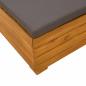 Preview: Garten-Lounge-Set mit Kissen 2 Stück Braun Massivholz Akazie
