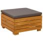 Preview: Garten-Lounge-Set mit Kissen 2 Stück Braun Massivholz Akazie