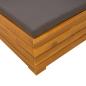 Preview: Garten-Lounge-Set mit Kissen 2 Stück Braun Massivholz Akazie