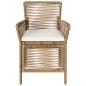 Preview: Gartenstuhl 4 stk. Beige und Creme Poly-Rattan