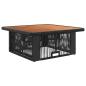 Preview: Garten Essgruppe 3 stk. 2-Sitzer Beige und Creme Poly-Rattan
