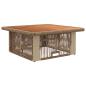 Preview: Garten Essgruppe 3 stk. Beige und Creme Poly-Rattan