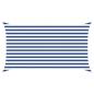 Preview: Sonnensegel Blau und Weiß 2 x 3,5 m 100 % Polyester Oxford