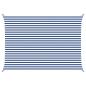 Preview: Sonnensegel Blau und Weiß 5 x 3,5 m 100 % Polyester Oxford