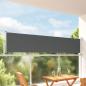 Preview: ARDEBO.de - Seitenmarkise 80 x 300 cm 100% Polyester Eisen Stahl Rechteckig