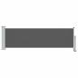 Preview: Seitenmarkise 80 x 300 cm 100% Polyester Eisen Stahl Rechteckig