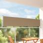 Preview: ARDEBO.de - Seitenmarkise 100 x 300 cm 100% Polyester Eisen Stahl