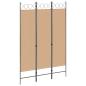 Preview: ARDEBO.de - 3-teiliger Raumteiler Beige 120 x 180 cm Stoff