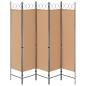 Preview: 5-teiliger Raumteiler Beige 200 x 180 cm Stoff