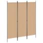 Preview: ARDEBO.de - 3-teiliger Raumteiler Beige 150 x 180 cm Stoff