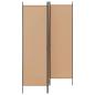 Preview: 3-teiliger Raumteiler Beige 150 x 180 cm Stoff