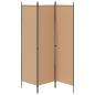 Preview: 3-teiliger Raumteiler Beige 150 x 180 cm Stoff