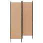 Preview: 4-teiliger Raumteiler Beige 200 x 180 cm Stoff