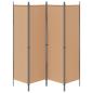 Preview: 4-teiliger Raumteiler Beige 200 x 180 cm Stoff