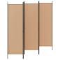 Preview: 5-teiliger Raumteiler Beige 250 x 180 cm Stoff