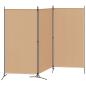Preview: 3-teiliger Raumteiler Beige 260 x 180 cm Stoff