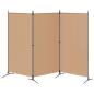 Preview: 3-teiliger Raumteiler Beige 260 x 180 cm Stoff