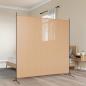 Preview: ARDEBO.de - Einzel Panel Raumteiler Beige 175 x 180 cm Stoff