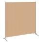 Preview: Einzel Panel Raumteiler Beige 175 x 180 cm Stoff