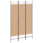 Preview: 3-teiliger Raumteiler Beige 120 x 200 cm Stoff