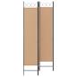 Preview: 4-teiliger Raumteiler Beige 160 x 200 cm Stoff