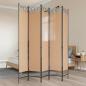 Preview: ARDEBO.de - 5-teiliger Raumteiler Beige 200 x 200 cm Stoff