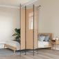 Preview: ARDEBO.de - 3-teiliger Raumteiler Beige 120 x 220 cm Stoff