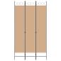 Preview: 3-teiliger Raumteiler Beige 120 x 220 cm Stoff