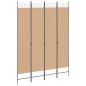 Preview: 4-teiliger Raumteiler Beige 160 x 220 cm Stoff