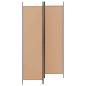 Preview: 3-teiliger Raumteiler Beige 150 x 200 cm Stoff