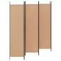 Preview: 6-teiliger Raumtrenner Beige 300 x 200 cm Stoff