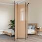 Preview: ARDEBO.de - 3-teiliger Raumteiler Beige 150 x 220 cm Stoff