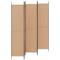 Preview: 5-teiliger Raumteiler Beige 250 x 220 cm Stoff