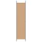 Preview: 5-teiliger Raumteiler Beige 250 x 220 cm Stoff