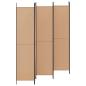 Preview: 6-teiliger Raumtrenner Beige 300 x 220 cm Stoff