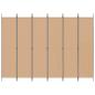 Preview: 6-teiliger Raumtrenner Beige 300 x 220 cm Stoff