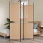 Preview: ARDEBO.de - 3-teiliger Raumteiler Beige 150 x 180 cm Stoff