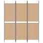 Preview: 3-teiliger Raumteiler Beige 150 x 180 cm Stoff