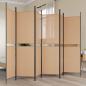Preview: ARDEBO.de - 6-teiliger Raumtrenner Beige 300 x 180 cm Stoff