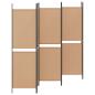 Preview: 6-teiliger Raumtrenner Beige 300 x 180 cm Stoff