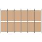Preview: 6-teiliger Raumtrenner Beige 300 x 180 cm Stoff