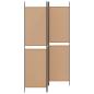 Preview: 3-teiliger Raumteiler Beige 150 x 200 cm Stoff