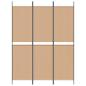 Preview: 3-teiliger Raumteiler Beige 150 x 200 cm Stoff