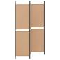Preview: 4-teiliger Raumteiler Beige 200 x 200 cm Stoff