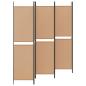 Preview: 6-teiliger Raumtrenner Beige 300 x 200 cm Stoff
