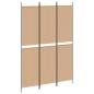 Preview: 3-teiliger Raumteiler Beige 150 x 220 cm Stoff