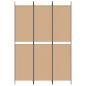 Preview: 3-teiliger Raumteiler Beige 150 x 220 cm Stoff