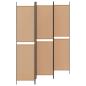 Preview: 5-teiliger Raumteiler Beige 250 x 220 cm Stoff